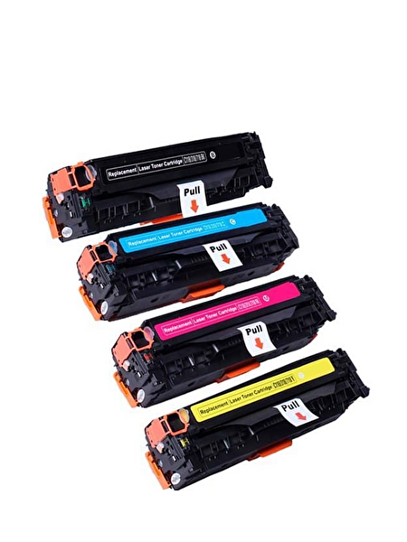 Powprint HP Pro MFP M477FDN 410A-CF410A CMYK 1 Set Muadil Toner