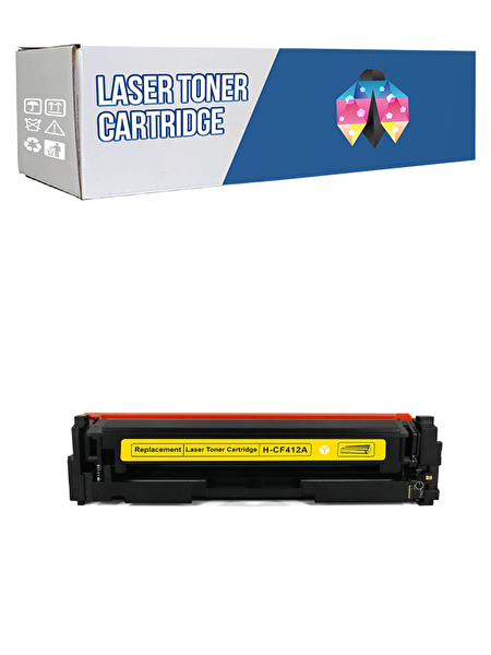 HP Color Pro MFP M477FNW 410A-CF412A 2.300 Syf Sarı Muadil Toner