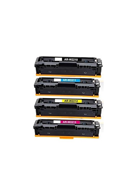 Powprint HP 207X-W2210X LaserJet Pro MFP M282NW CMYK 1 Set Çipsiz Muadil Toner