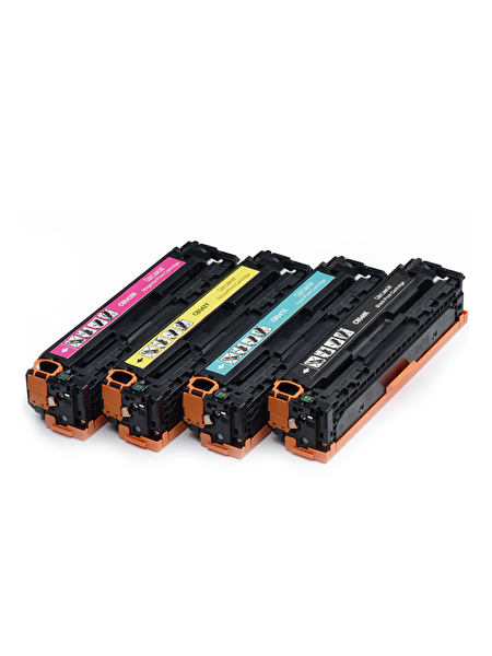 Powprint HP 125A-CB540A Laserjet CM1312-CM1312N CMYK 1 Set Muadil Toner