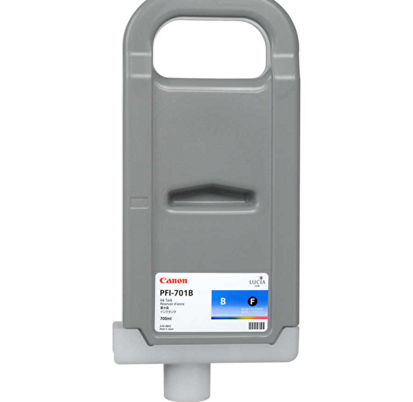 Canon PFI-701 B (Blue) Mavi Orijinal Mürekkep Kartuş 700 ml. (0908B005)
