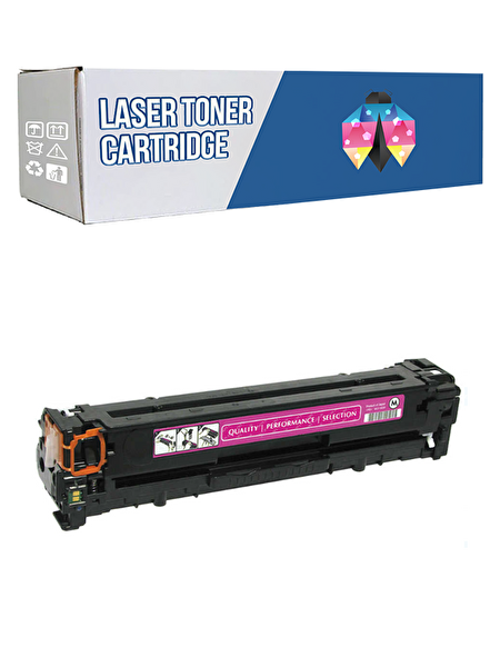 Powprint HP 125A-CB543A Laserjet CP1215-CP1217 Kırmızı 1.400 Syf Muadil Toner