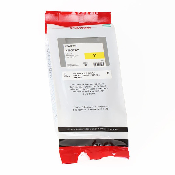 Canon PFI-320 Y (Yellow) Sarı Plotter Orijinal Mürekkep Kartuş 300 ml. (2893C001)