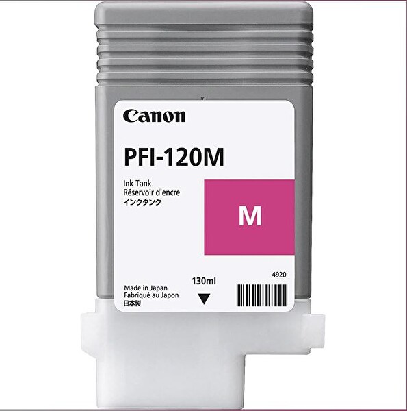 Canon PFI-120 M (Magenta) Kırmızı Plotter Orijinal Mürekkep Kartuş 130 ml. (2887C001)