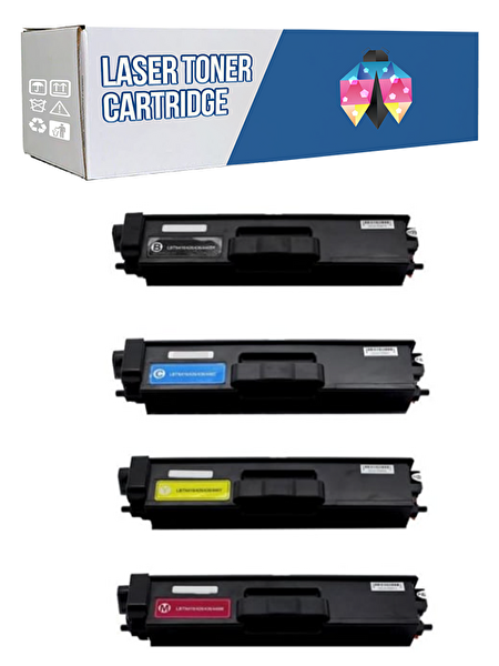 Powprint Brother TN-416-TN426-TN-436-TN446-TN456-TN-466 CMYK 1 Set Muadil Toner
