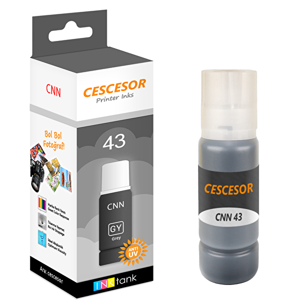 Cescesor Canon GI 43 Gri Muadil Mürekkep - 60 ML