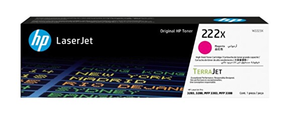 HP 222X Kırmızı 2.500 Sayfa Toner W2223X