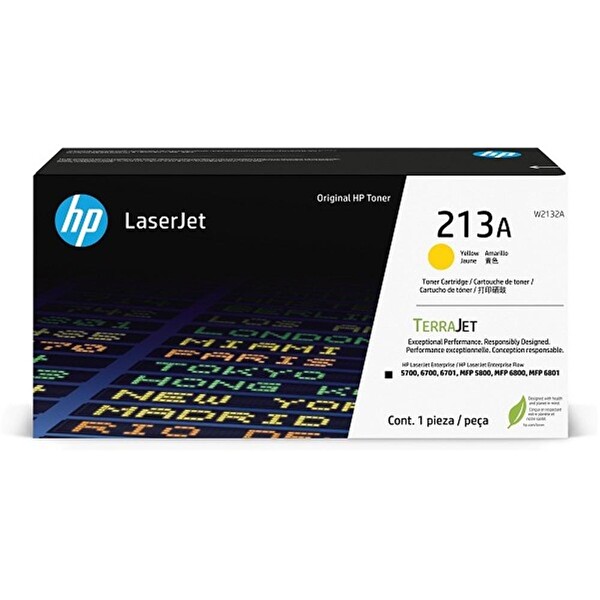 HP 213A Yellow Sarı 3.000 Sayfa Toner W2132A