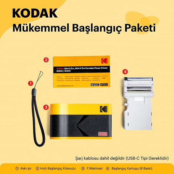 Kodak Mini 2 Era Filmli Fotoğraf Makinesi Siyah