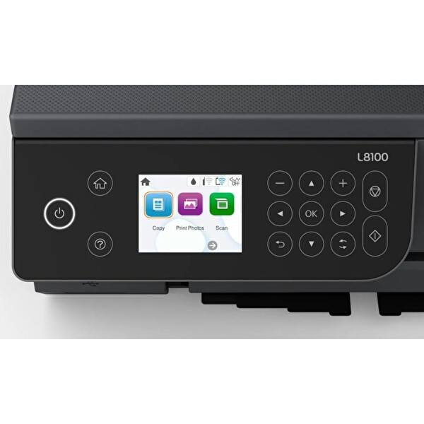Epson EcoTank L8100 Wi-Fi - Tarayıcı - Fotokopi Renkli Çok Fonksiyonlu Tanklı Mürekkep Püskürtmeli Yazıcı