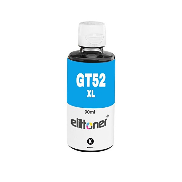 Elittoner HP GT52XLC - M0H54AE Cyan 70 ML Mürekkep