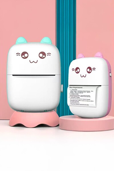 Torima C9 Pembe Mini Yazıcı Mini Taşınabilir Termal Yazıcı Kablosuz Bağlantı Ap Kontrol