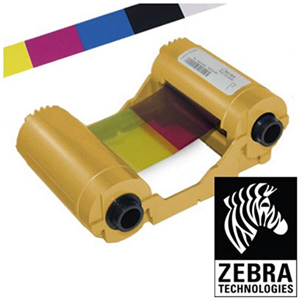 Zebra 800033-340 ZXP3 YMCKO Tek Yüze 280 Baskı Renkli Ribbon