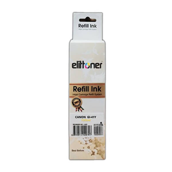 Elittoner Canon GI-41Y G1420 G2420 G3420 70 ML Sarı Mürekkep