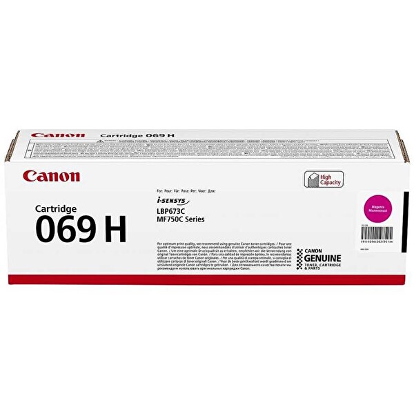Canon CRG-069H M Yüksek KapasiteLI Magenta Kırmızı Toner MF754-752-673