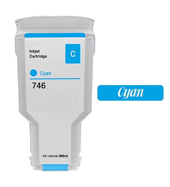 Photoink HP 746XL-P2V80A Mavi Muadil Kartuş 300 ML