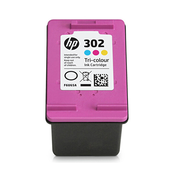 HP F6U65AE - 302 Üç Renkli Mürekkep Kartuş