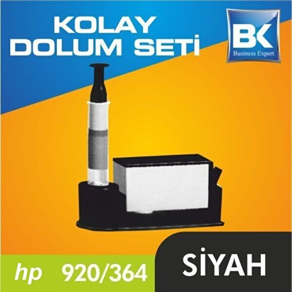 Ofisomi HP 920/364/564/655 Uyumlu Siyah Kartuş Dolum Seti