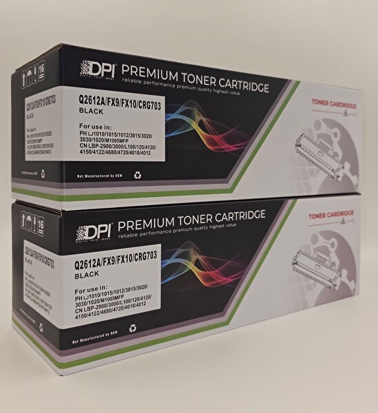 Dpi Toner HP 12A Q2612A Muadil Toner 2'li Paket