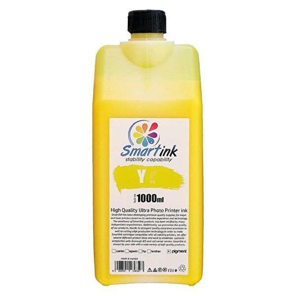 Smartink HP Uyumlu Pigment Mürekkep 1LT Sarı H971P-H973P-H980P