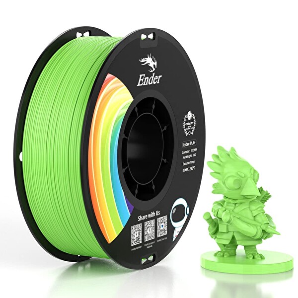 Creality Ender PLA+ Filament Elma Yeşili 1.75MM 1KG Standart
