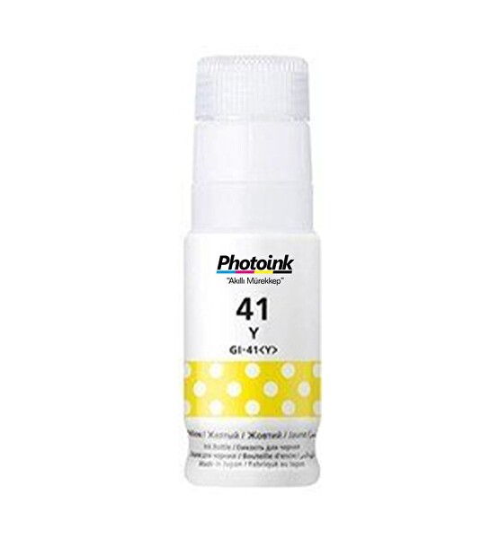 Photoink Canon GI-41 G1420 G2420 G3430 G2460 G4470 G3470 G3420 G3460 G3480 Uyumlu 70 ML Sarı Mürekkep