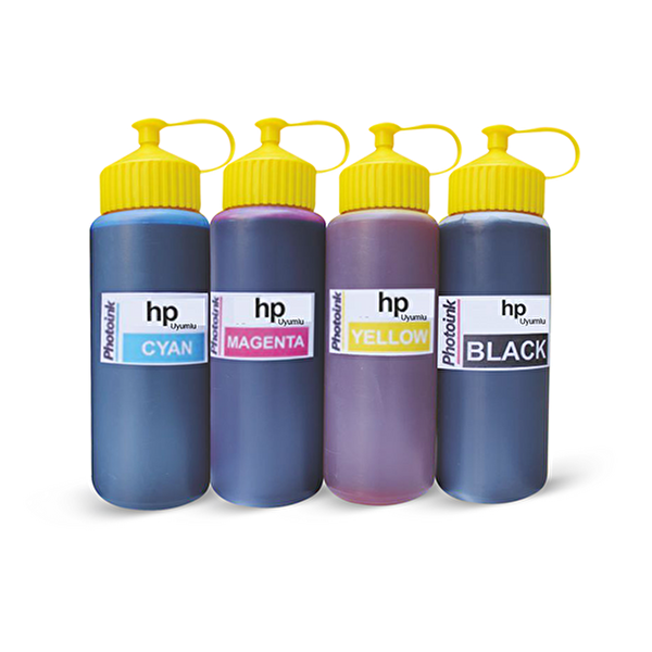 Photoink HP Serisi Yazıcılar için Vivera Uyumlu 4X500 ML Mürekkep Seti GT5820-GT