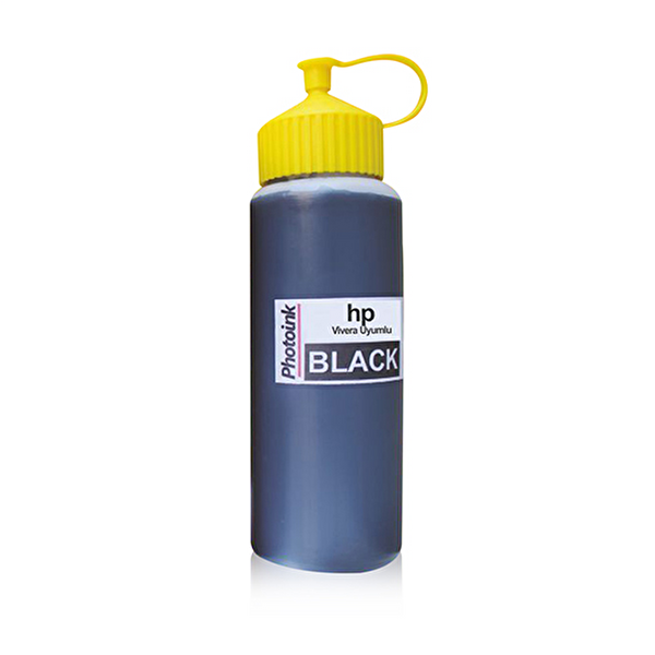 Photoink HP Yazıcılar için Vivera Uyumlu 500 ML Siyah Mürekkep GT5820-GT5810-5820