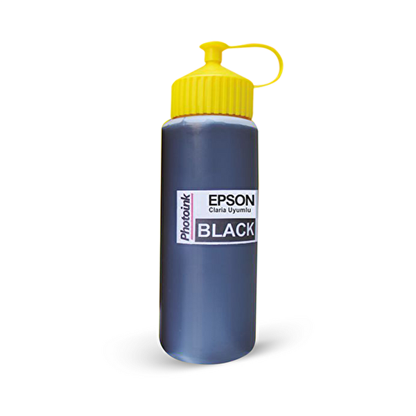 Photoink Epson T6641 Claria ve L Serisi Yazıcılar Uyumlu 500 ML Siyah Mürekkep