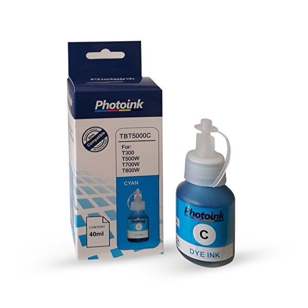 Photoink Plus Brother BT 5000C Uyumlu 40 ML Mavi Mürekkep T300/T310/T500/T510
