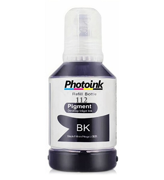 Photoink Epson 112 EcoTank Pigment Siyah Mürekkep