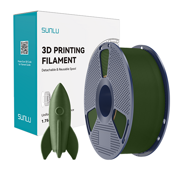 Sunlu High Speed PLA Filament Zeytin Yeşili 1.75MM 1KG