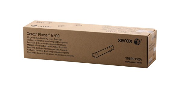 Xerox 106R01524 Phaser 6700 Yüksek Kapasite 12.000 Sayfa Magenta Kırmızı Toner