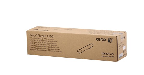 Xerox 106R01525 Phaser 6700 Yüksek Kapasite Sarı Toner 12.000 Sayfa