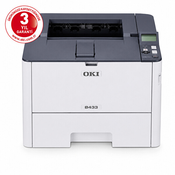 OKI B433DN A4 40PPM Tek Fonksiyonlu Dubleks USB Ethernet 1200x1200 Dpi Mono Lazer Yazıcı