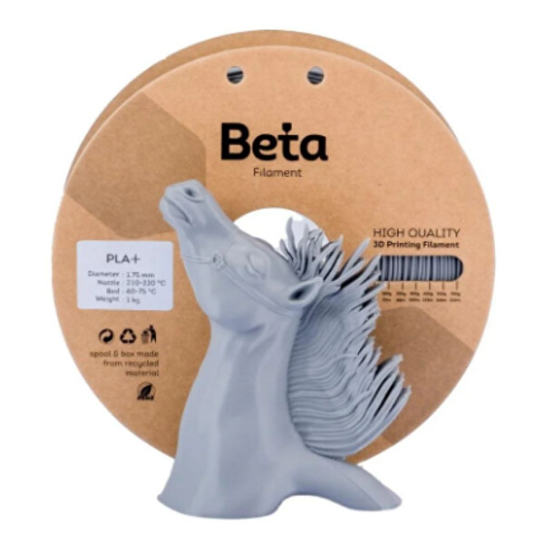 Beta PLA+ 1.75 MM 3D Yazıcı Filamenti Gri