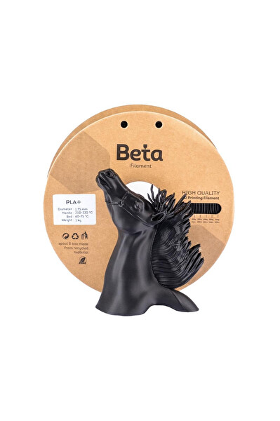 Beta PLA+ Siyah 1.75 MM 3D Yazıcı Filamenti