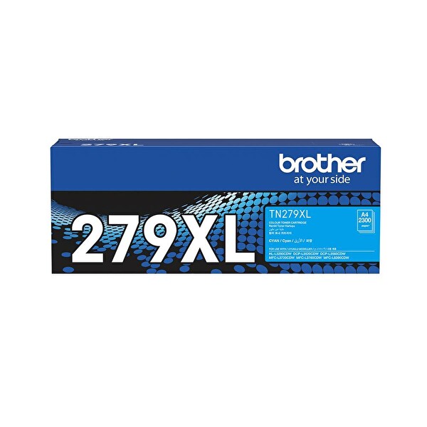 Brother TN-279XLC 2.300 Sayfa Mavi Toner HL-L3280CDW DCP-L3520-3560 MFC-L3720-3760-8390