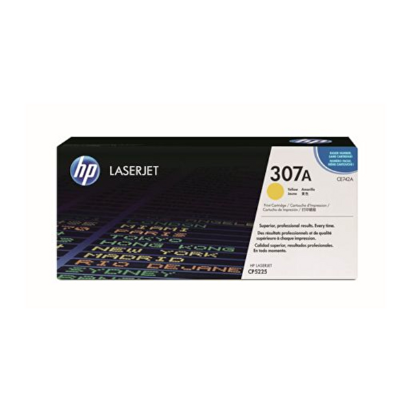 HP CE742A 307A Toner Sarı