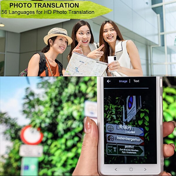 Winonela İki Yönlü AI Ses Tercümanı Cihazı WiFi Gerektirmez 139+ Dil Beyaz
