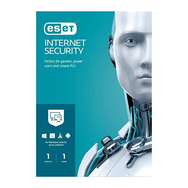 Eset Internet Security 1 Kullanıcı 1 Yıl Antivirüs Güvenlik Yazılımı