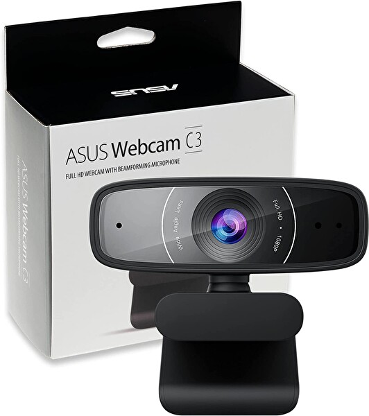 Asus C3 Mikrofonlu USB Full HD 1080 P 30 Fps Webcam