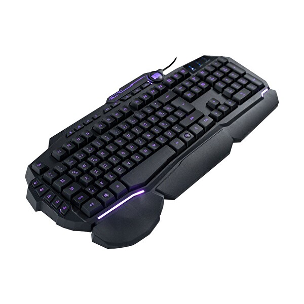 Dragos Blackstar BS26M-WP USB Rainbow Multimedya Su Geçirmez Membran Tuş Makrolu Siyah Q Kablolu Klavye