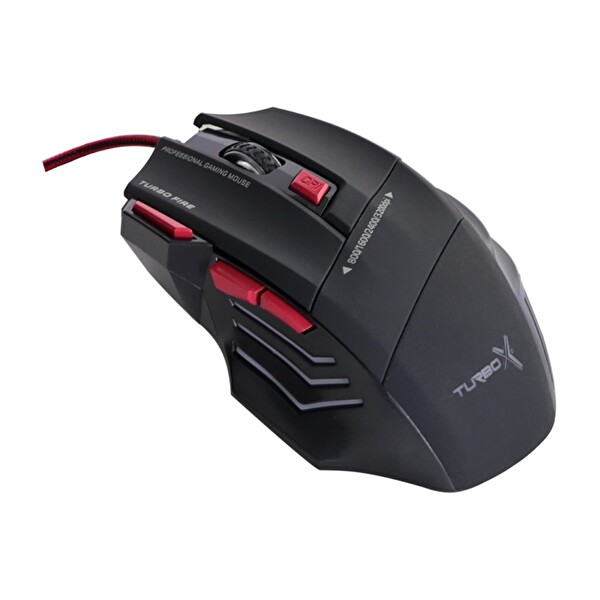 Turbox BenchSlade TR-X7 3200 DPI USB Gaming Optik Kırmızı - Siyah