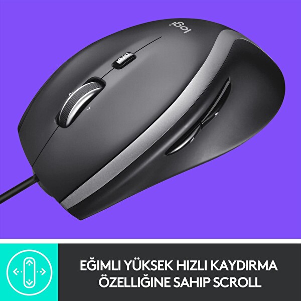 Logitech M500s 910-005784 7 Özel Düğmeli Gelişmiş Siyah Kablolu Mouse