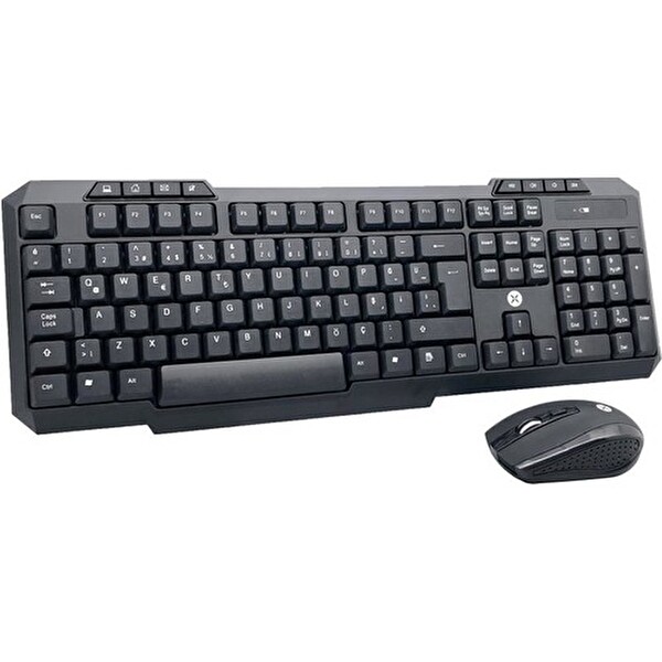 Dexim KM-317 Slim Kablosuz Siyah Klavye ve Mouse Seti