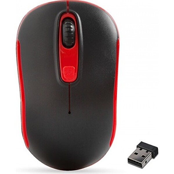 Everest SM-804 USB 800/1200/1600DPI Siyah-Kırmızı Kablosuz Mouse