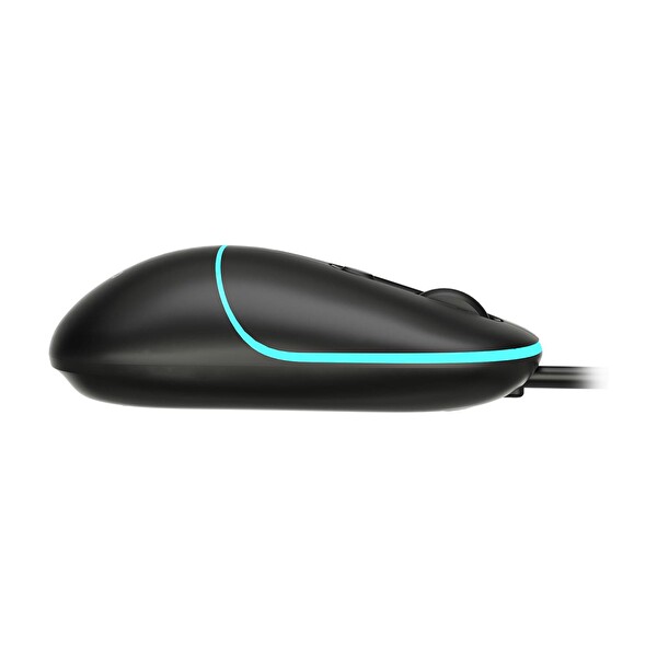 Lecoo MS110 RGB Sessiz Tuşlu Optik Siyah Kablolu Mouse