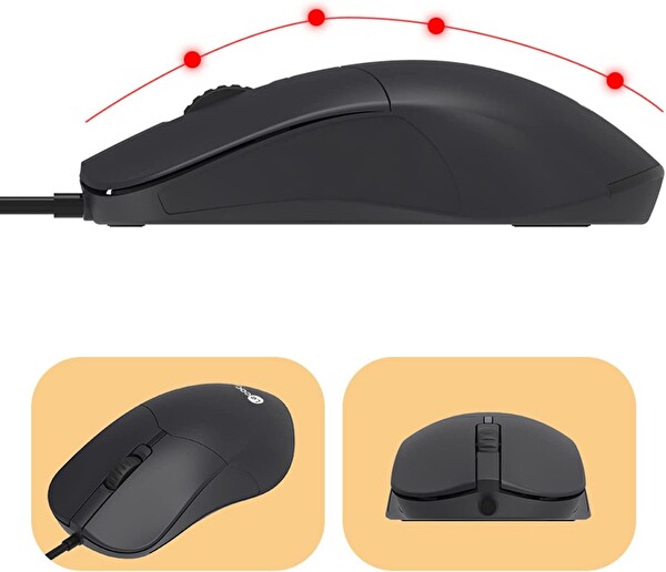 Lecoo CM101 Kablolu Siyah Klavye ve Mouse Seti