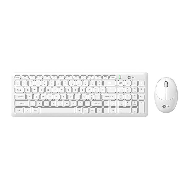Lecoo KW204 Kablosuz Beyaz Klavye ve Mouse Seti